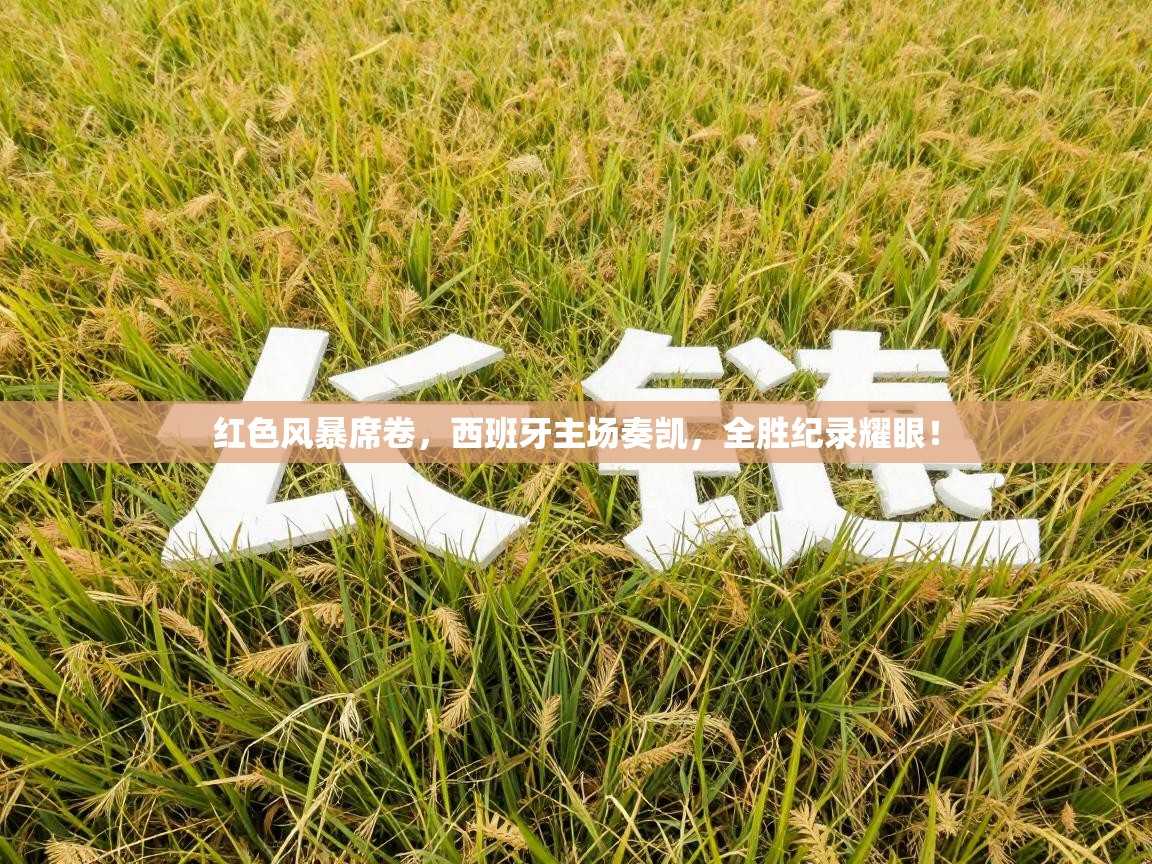 红色风暴席卷，西班牙主场奏凯，全胜纪录耀眼！  第2张