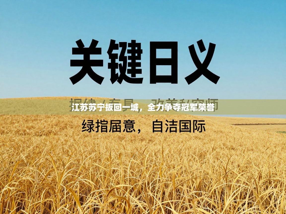 江苏苏宁扳回一城,全力争夺冠军荣誉 第2张